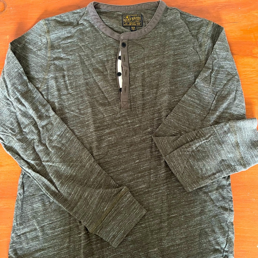 Brown long sleeve Tee - Lucky - M